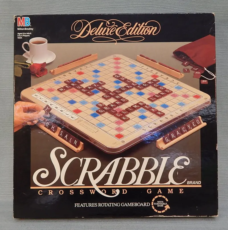 1989 Scrabble Deluxe Edition – Collectible Vintage Board Game 1
