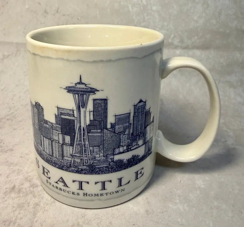 2012 Starbucks Seattle City Blueprint Commemorative Mug 1
