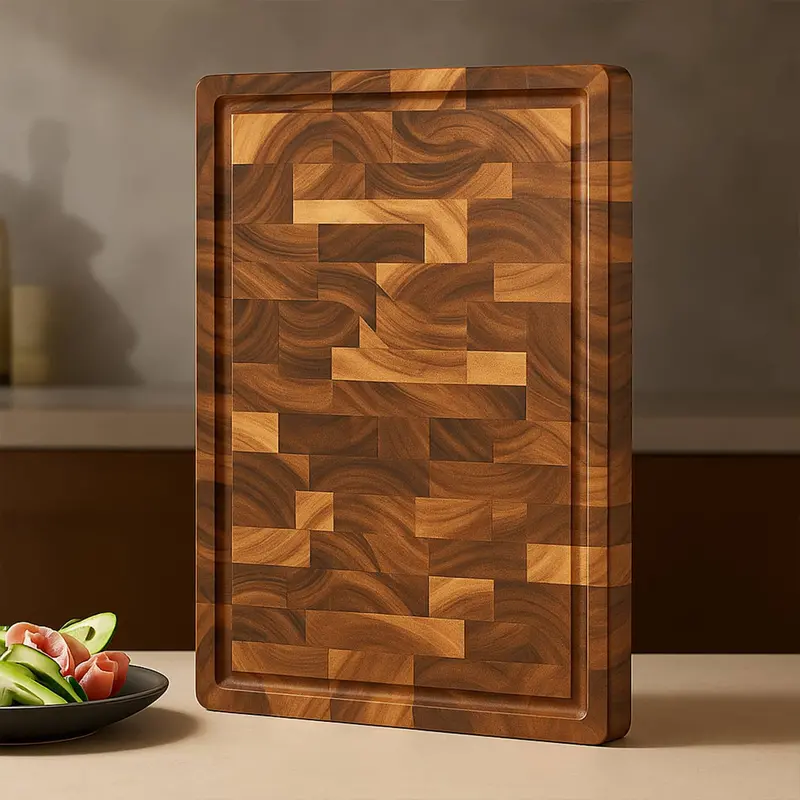 Acacia Wood End-Grain Cutting Board 1