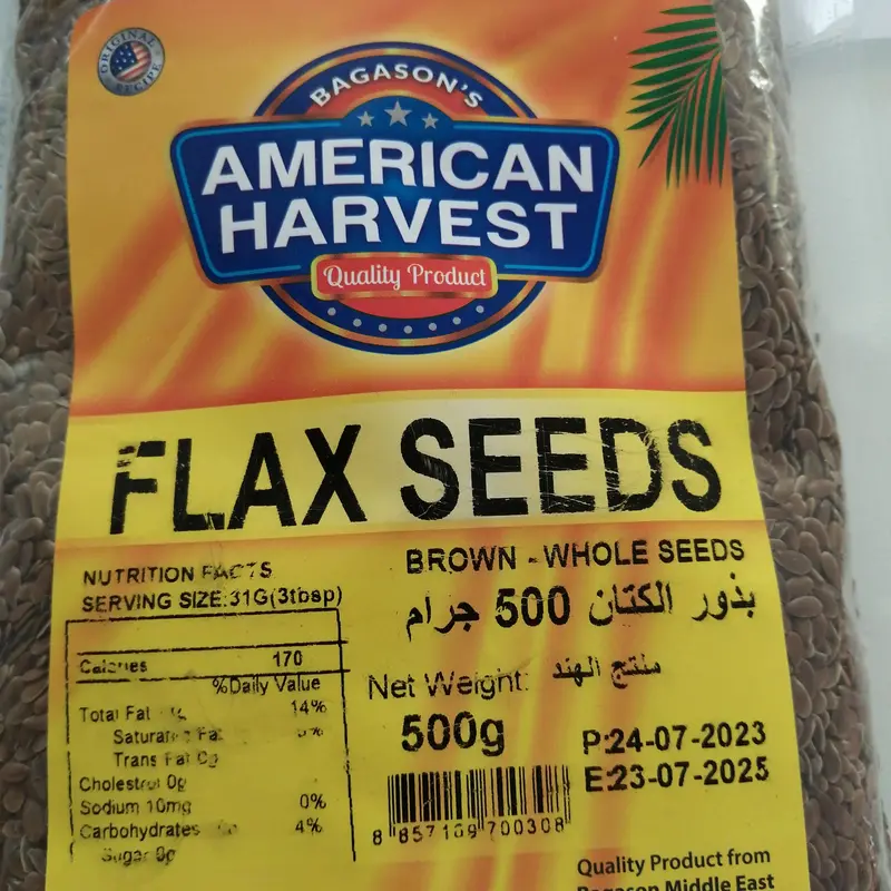 American Harvest Organic Flax Seeds – 500 G 1