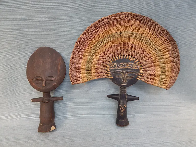 Antique African Wood Carvings – Two Distinct Tribal Figures 1
