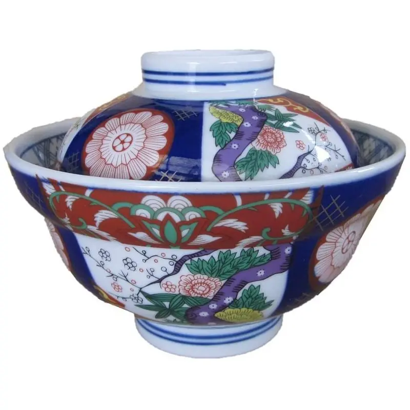 Authentic Mino Ware Japanese Donburi Rice Bowl With Lid – Handcrafted Ceramic By Yoshinoya, Made In Japan 1