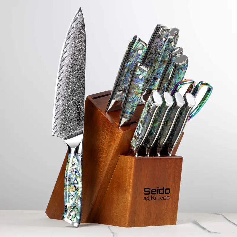 Awabi 13-Piece Knife Block Set – Premium Japanese-Inspired Collection 1