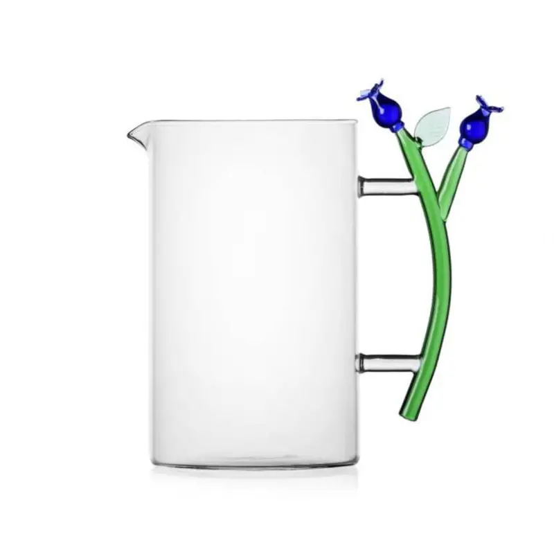 Blue Flower Glass Carafe – Botanica Collection By Alessandra Baldereschi, Ichendorf 1