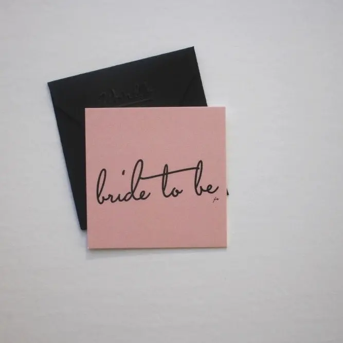 Bride-To-Be Elegant Mini Notecard 1