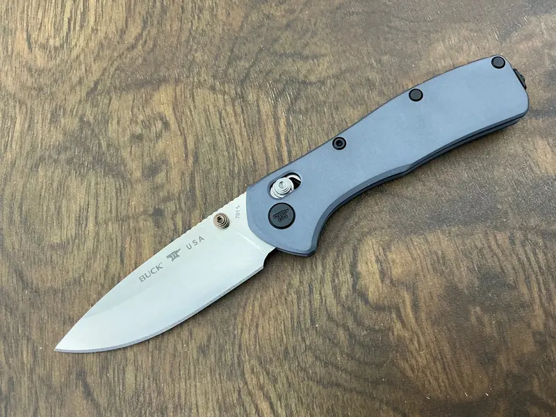 Buck Range Elite Folding Knife – Magnacut Steel With Grey Aluminum Handle 1