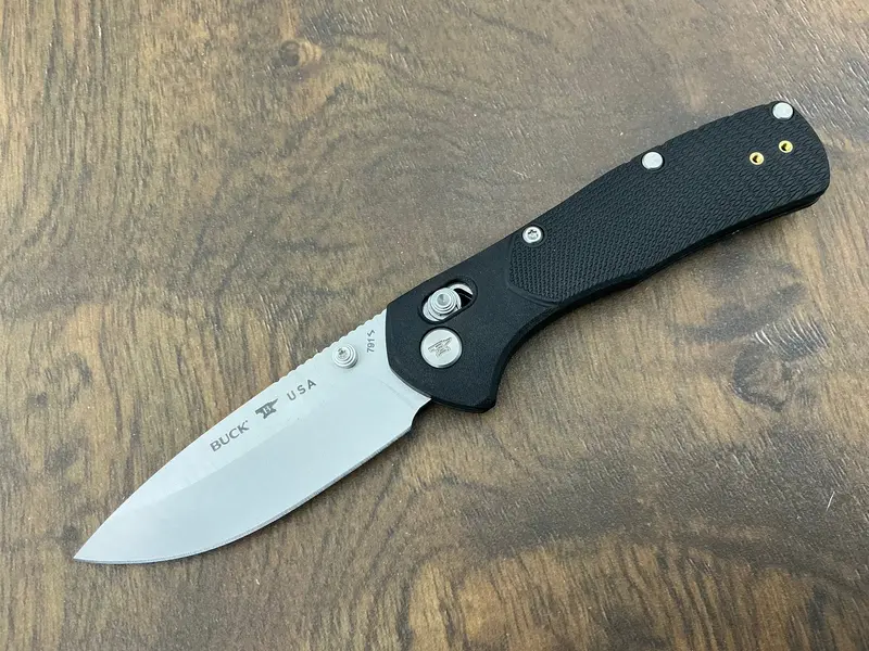 Buck Range Pro Folding Knife – 154Cm Steel, Black Gfn Handle 1