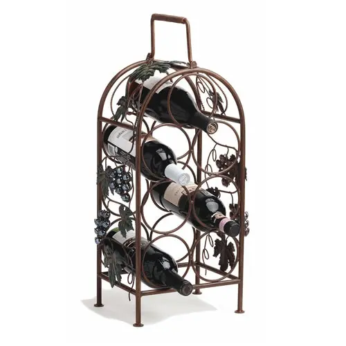 Cascade Vineyard Tiered Metal Wine Rack 1