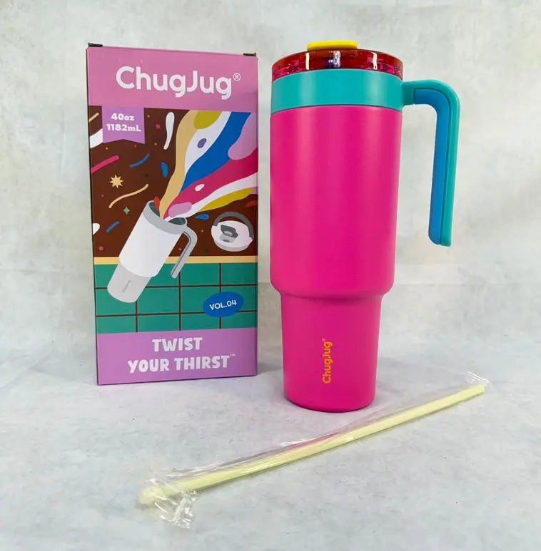 Chugjug 40Oz Double-Wall Insulated Travel Mug – Leak-Proof Stainless Steel 1