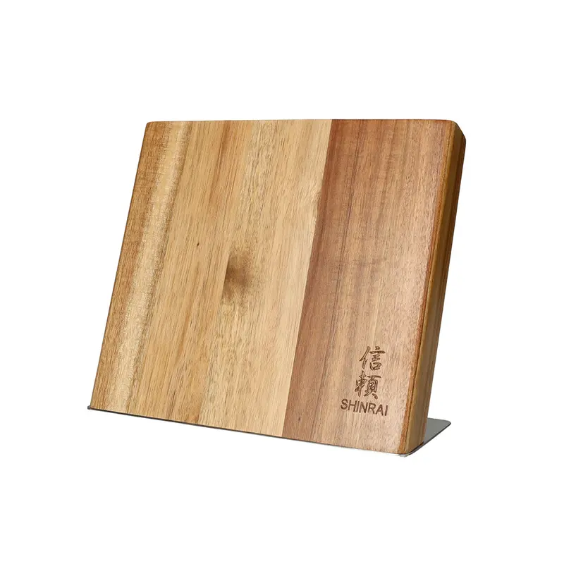 Cito Single-Sided Acacia Magnetic Knife Block 1