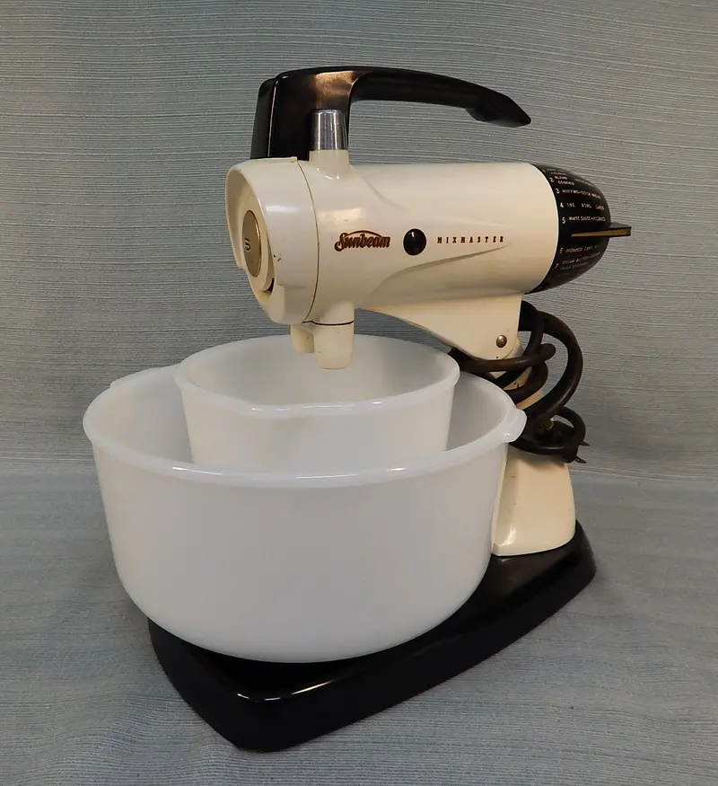 Classic Sunbeam Mixmaster Stand Mixer With Two Bowls 1