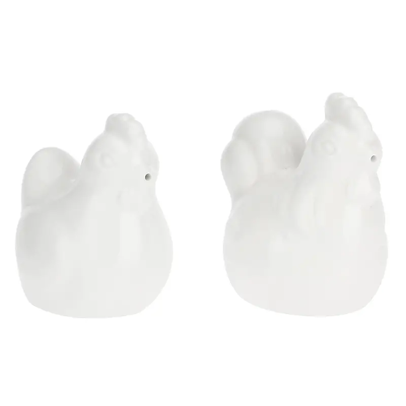 Coconut & Hen Salt And Pepper Set – Fattoria Tableware Line, La Porcellana Bianca 1