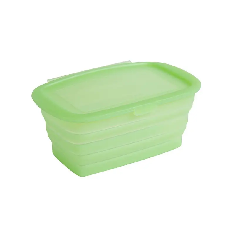 Collapsible Silicone Lunch Box – Leak-Proof & Dishwasher Safe 1