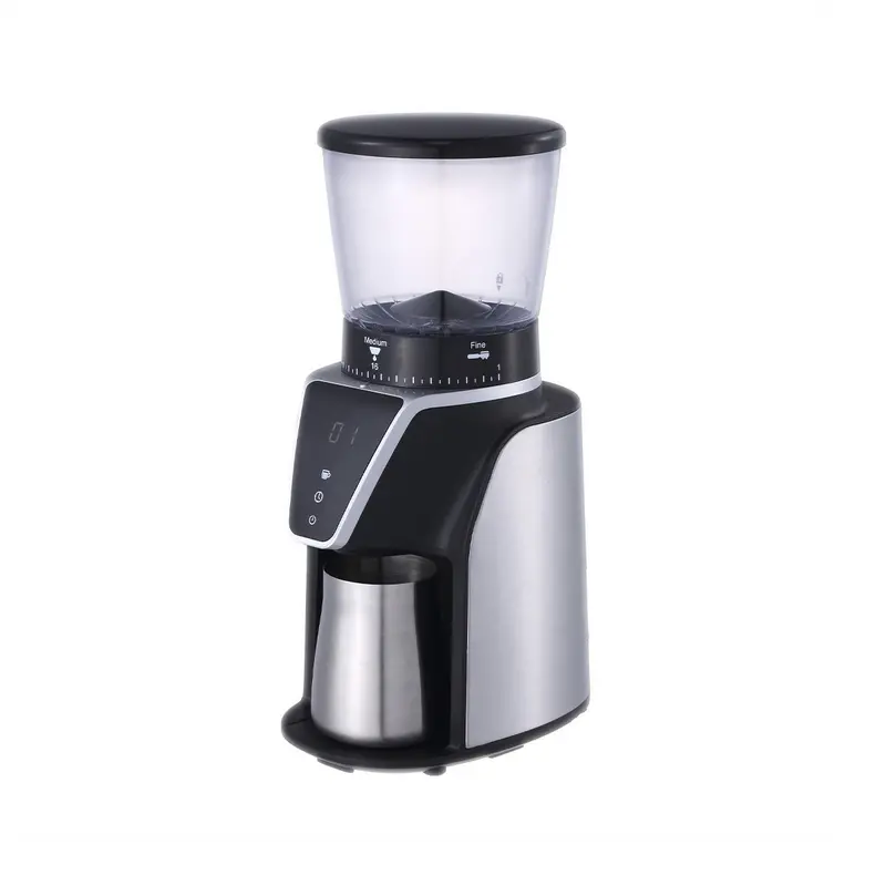 Commercial-Grade Burr Coffee Grinder – High-Speed Precision Milling 1