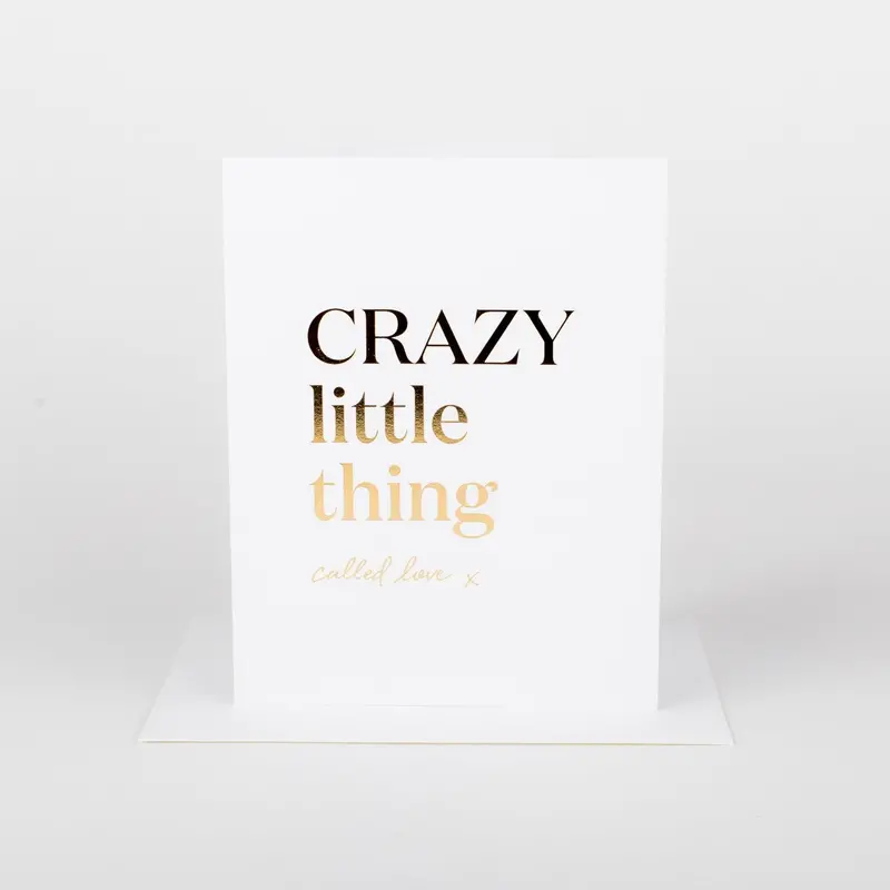 Crazy Little Thing Called Love Celebratory Card 1