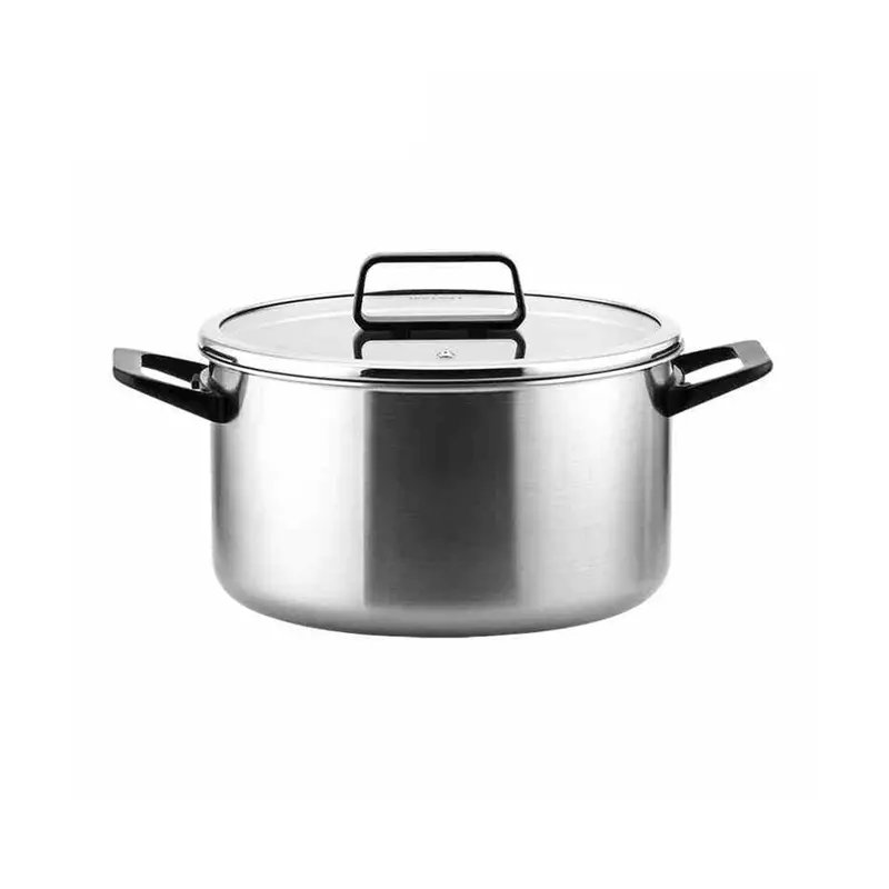 Double-Handled Stainless Steel Soup Pot 1