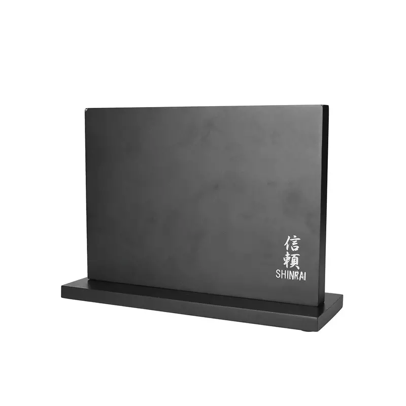Double-Sided Magnetic Knife Block – Matte Black Modern Design 1