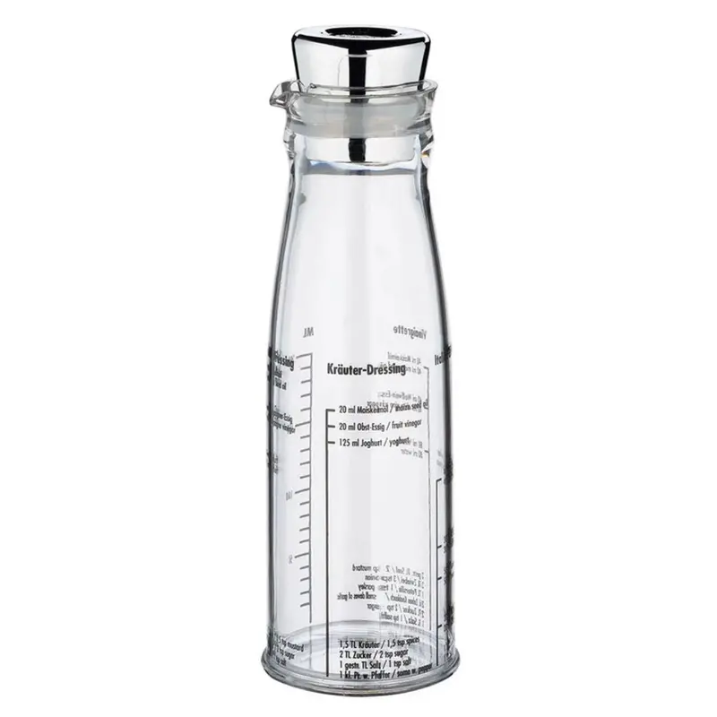 Dressing Prep Container – 250 Ml Clear Acrylic Mixing Bowl – Kuchenprofi 1