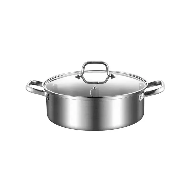 Dual-Compartment Stainless Steel Soup Pot – Two-Flavor Cooking 1
