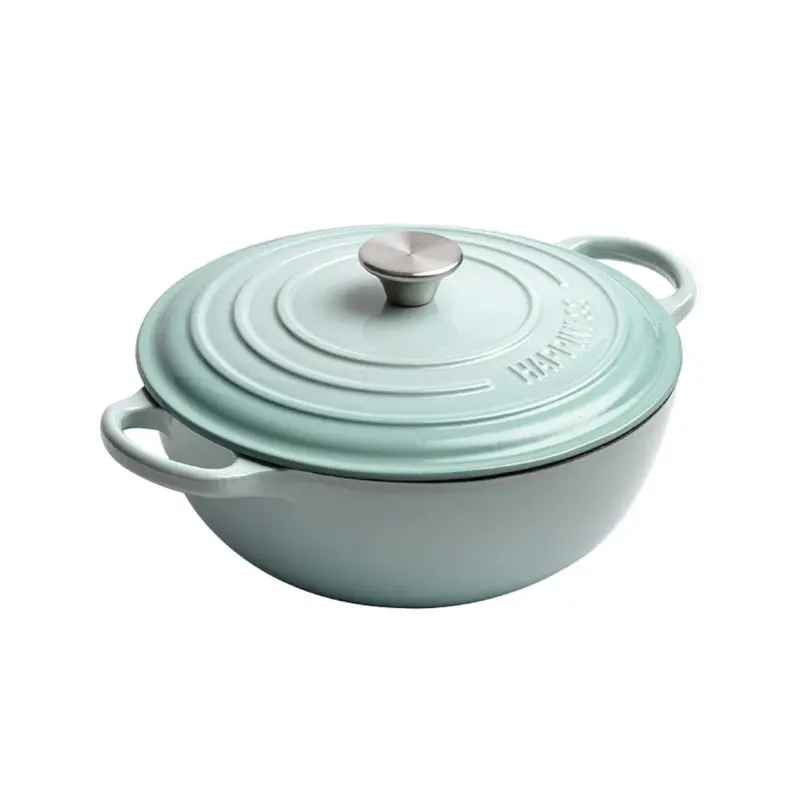 Enamel-Coated Cast Iron Dutch Oven – Even Heat Distribution & Retention 1