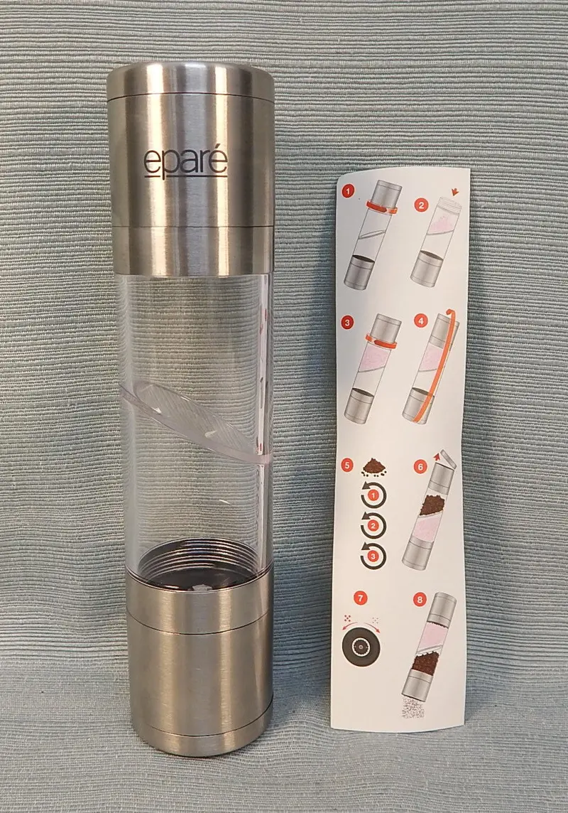 Eparé Dual-Function Salt And Pepper Grinder 1