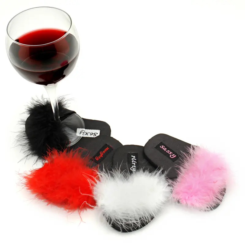 Glamour Girls Flip-Flop Coasters – Chic & Stylish 4-Piece Set 1