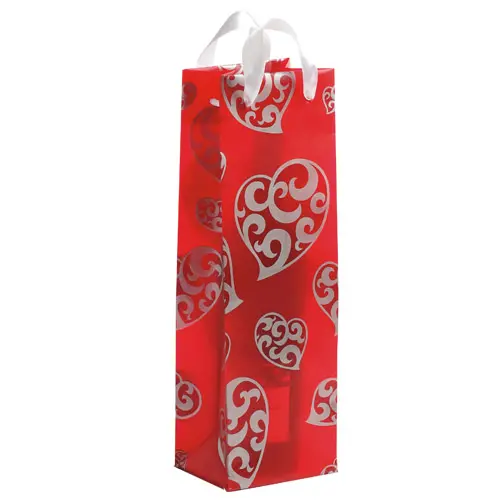 I Heart Paisley – Playful Patterned Wine Gift Bag Set (10) 1