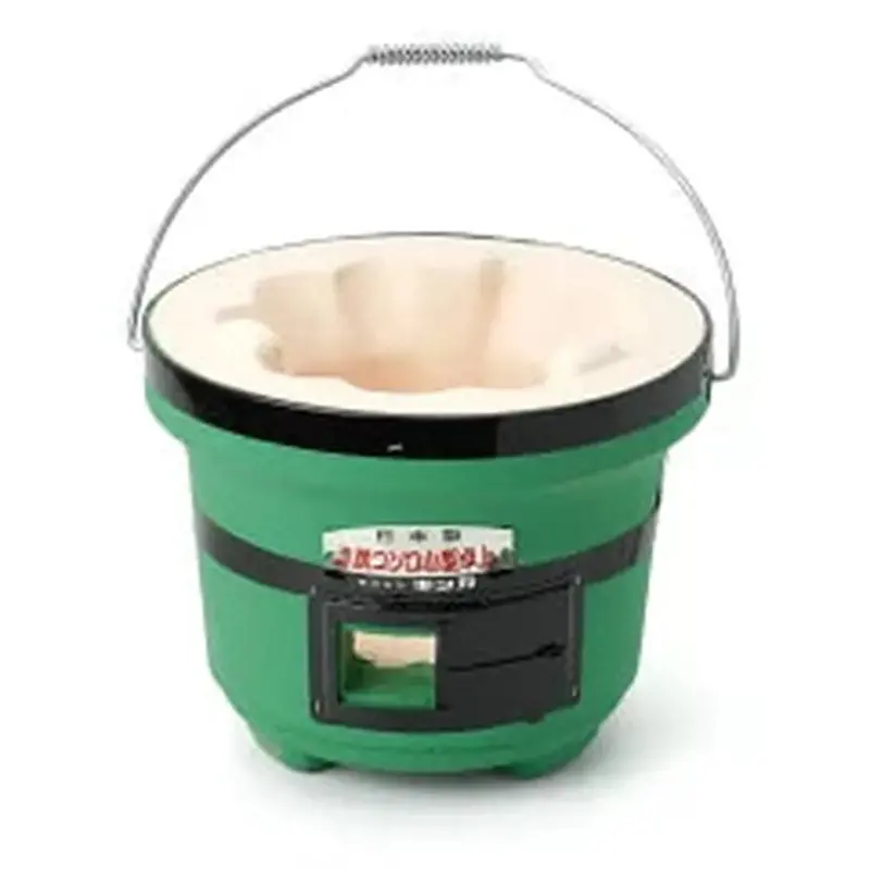 Kinka Compact Charcoal Konro Grill – Green Shichirin For 1–2 People 1