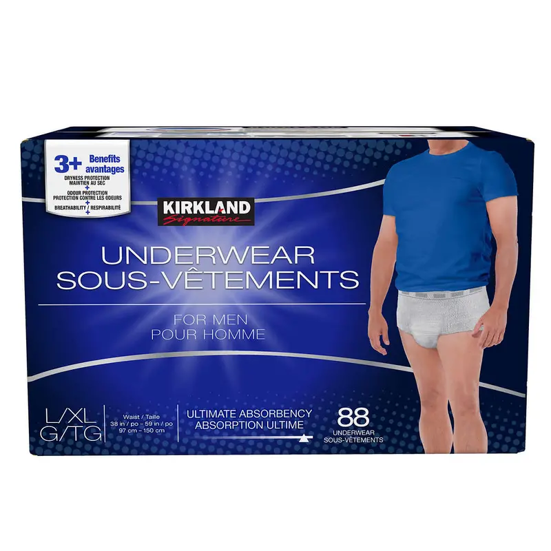 Kirkland Signature Men’S Protective Underwear – High-Absorbency Incontinence Briefs 1