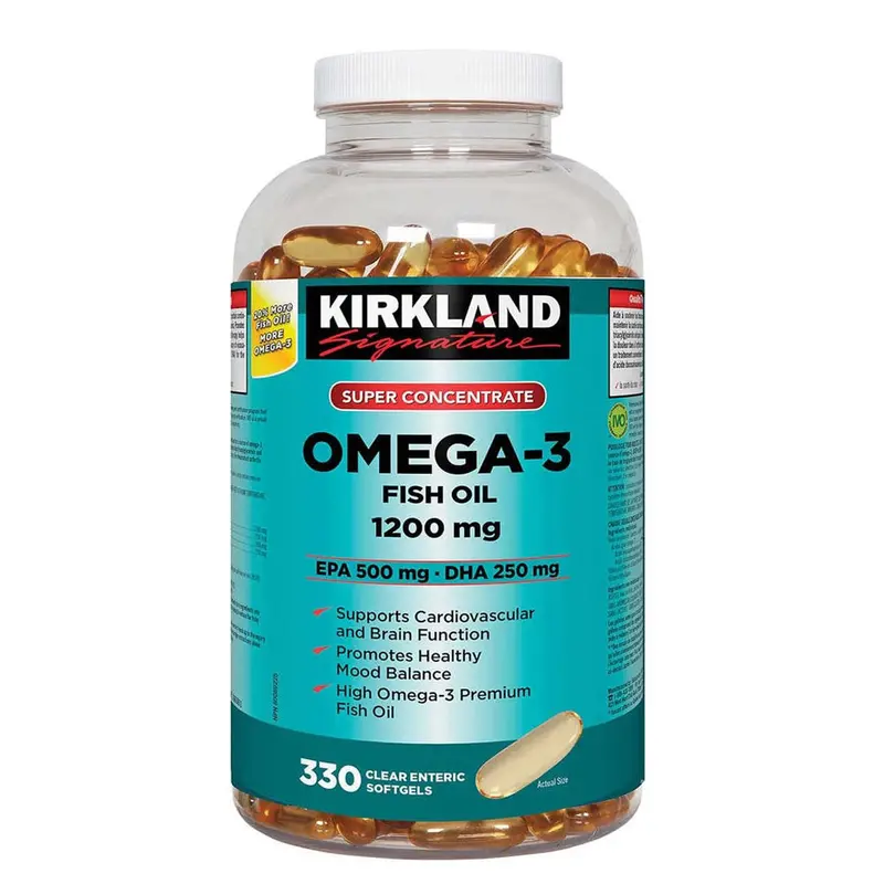Kirkland Signature Omega-3 Fish Oil – 1200 Mg Per Softgel, 330 Capsules 1