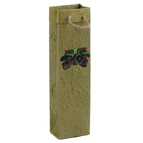 Lush Green 1-Bottle Wine Gift Bag (5-Pack) 1