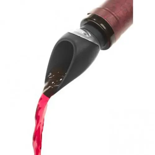 Metrokane Velvet Wine Pourer With Integrated Stopper – Dual-Function Dispenser 1