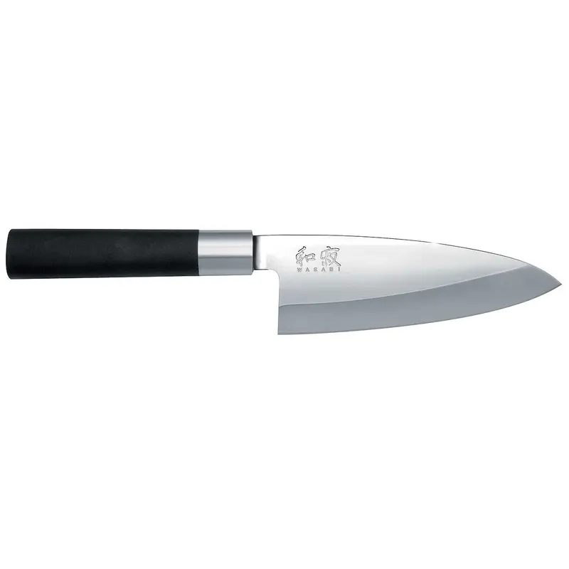 Mini Deba Knife, Wasabi Black Series, 15 Cm – Kai 1