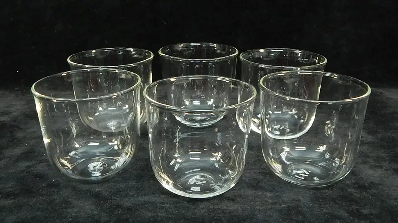 Modern Clear Glass Tumblers – Set Of Six 1