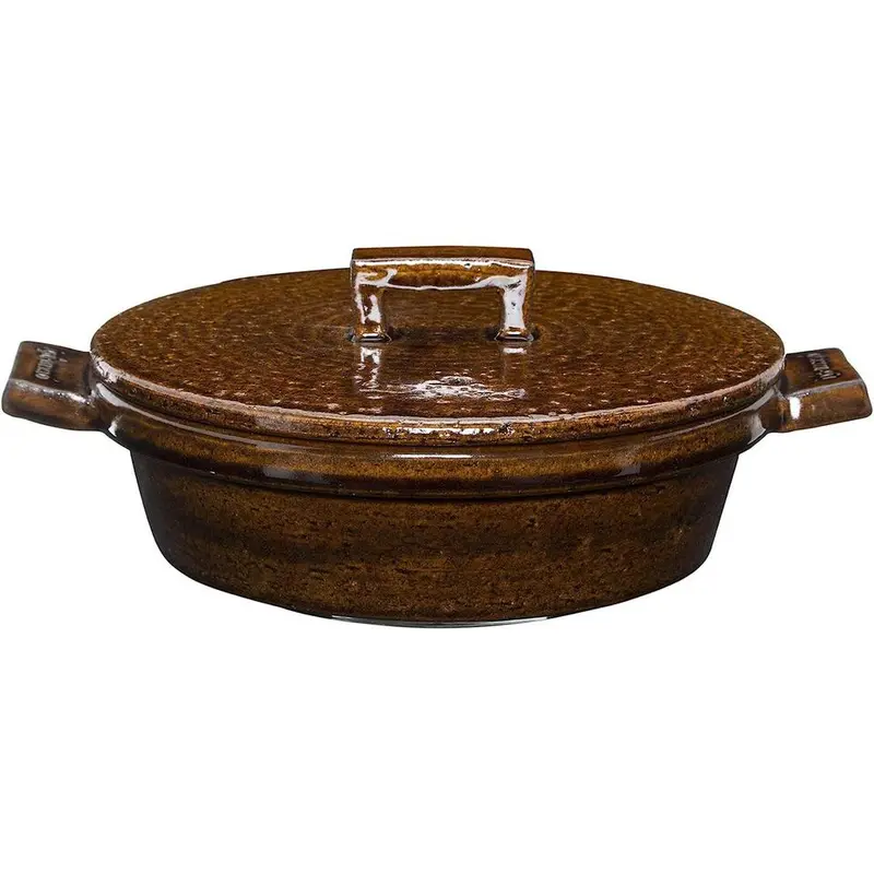 Nagatanien Bistro Donabe – 23Cm Ame Brown Clay Pot For Authentic Japanese Cooking 1
