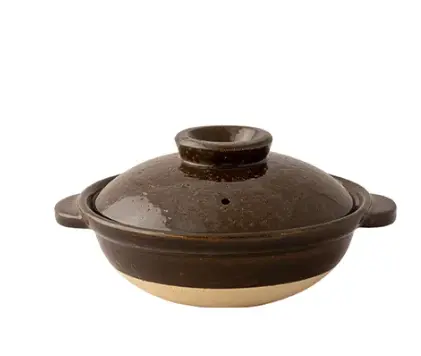 Nagatanien Iga-Yaki Personal-Sized Clay Pot (19Cm, Brown Finish) 1