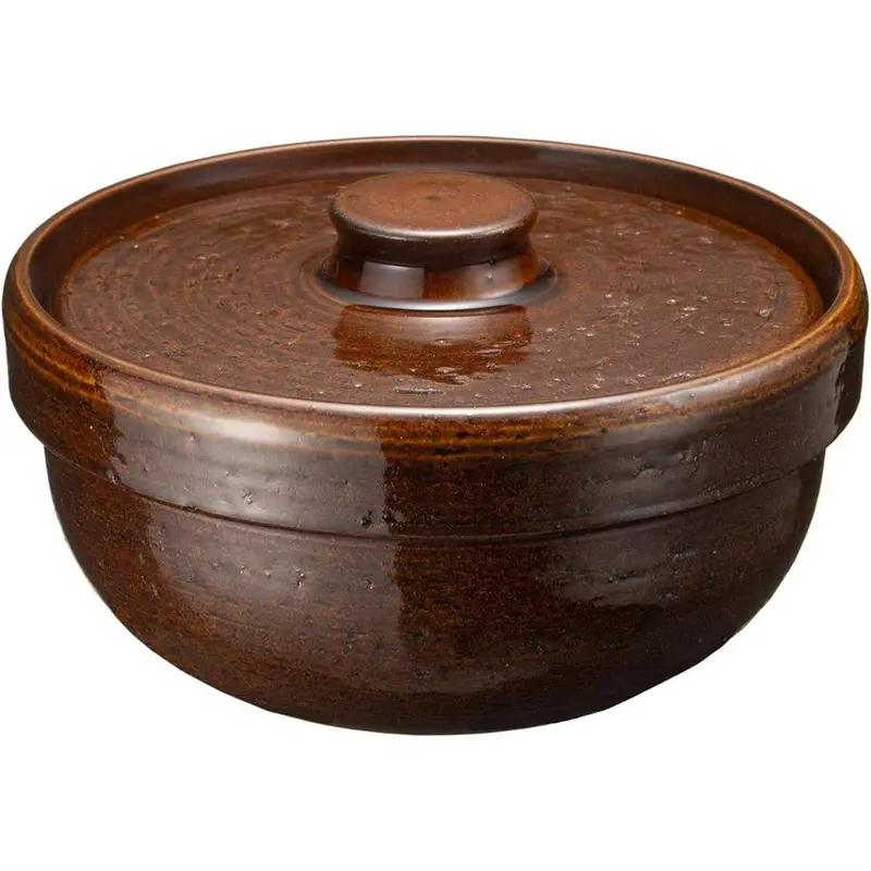 Nagatanien Multi-Use Donabe Roaster Pot For 2–3 People – Ceramic Clay Cooking Vessel 1