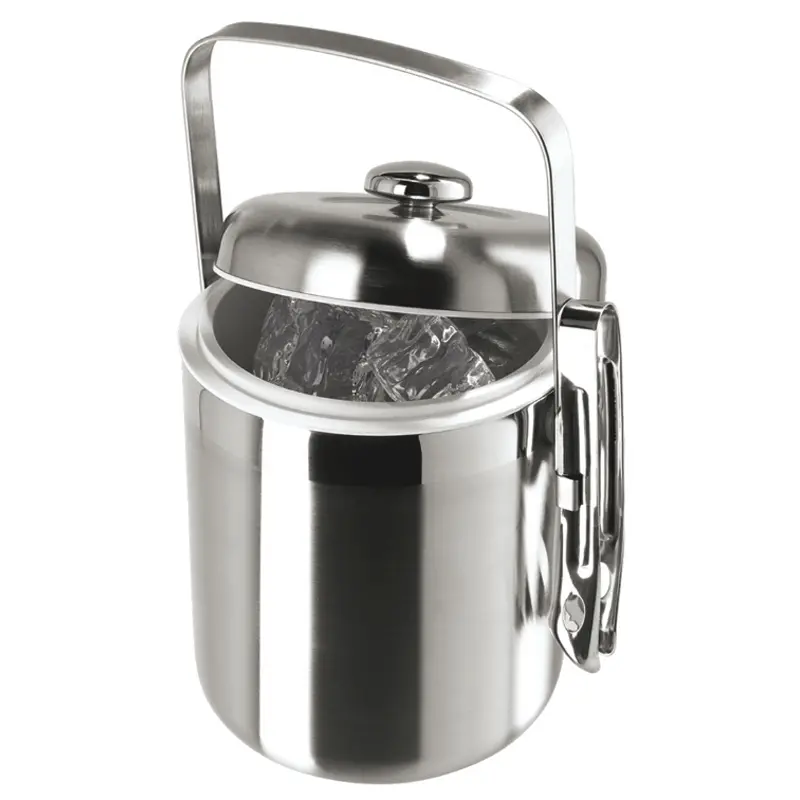 Oggi Galaxy Mirror-Finish Stainless Steel Ice Bucket – Satin Shine 1