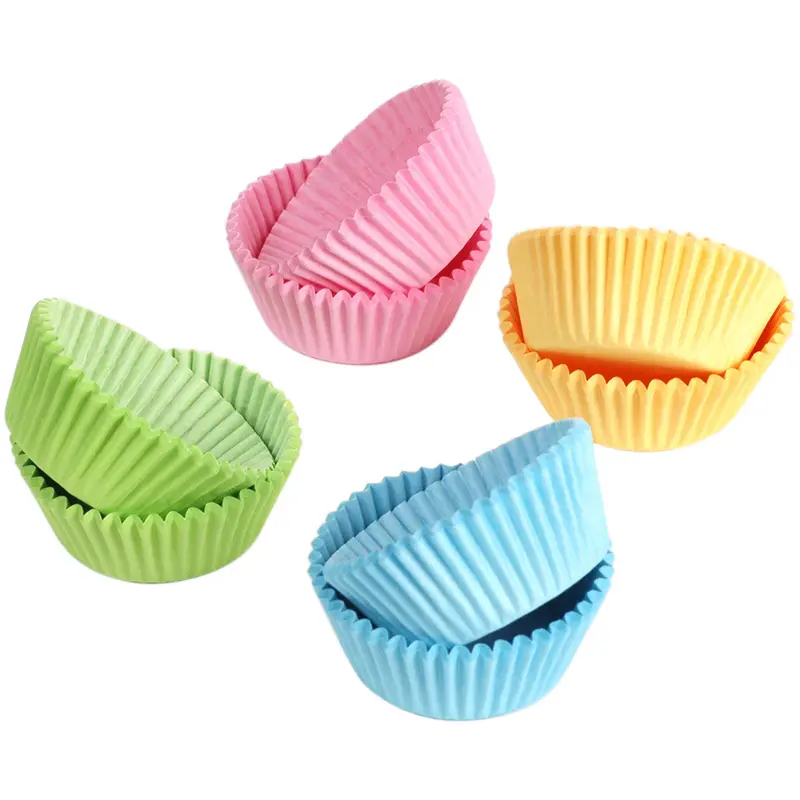 Pastel-Colored Mini Cupcake Liners – Pack Of Assorted Soft Hues 1