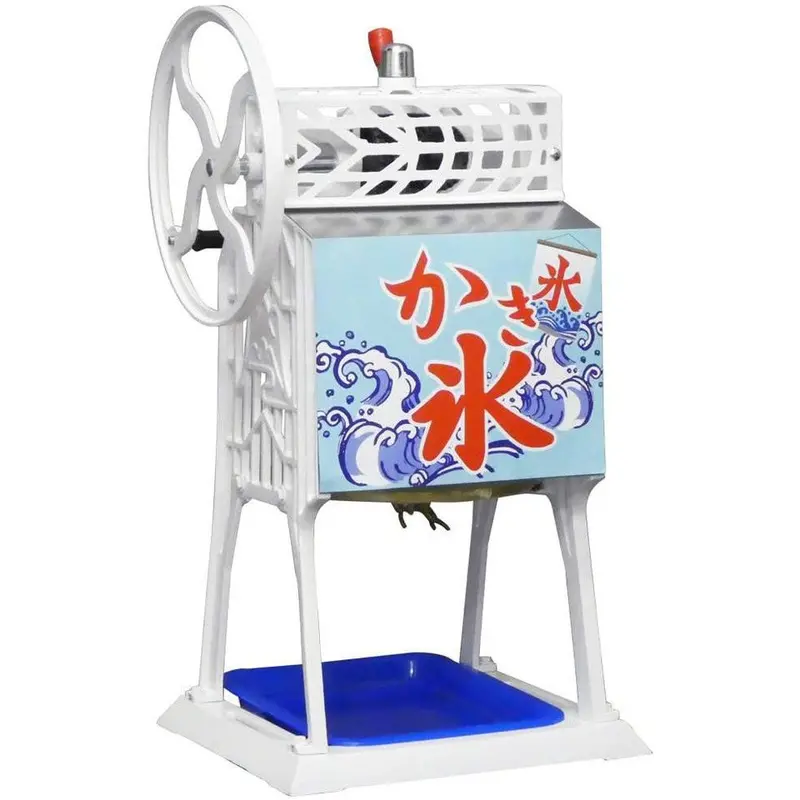 Retro-Style Manual Kakigori Maker – White Ice Shaving Machine 1