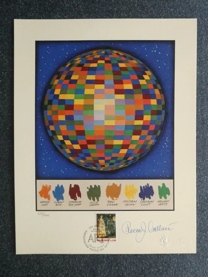 Rocco Callari United Nations First Day Cover Art Print (1981) 1