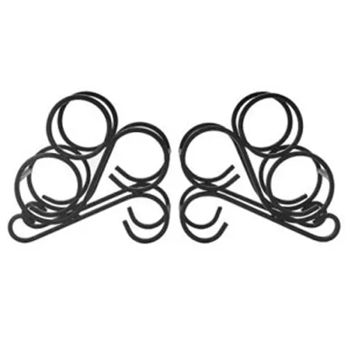 Scroll-Design Bookend Wine Rack – Pair 1