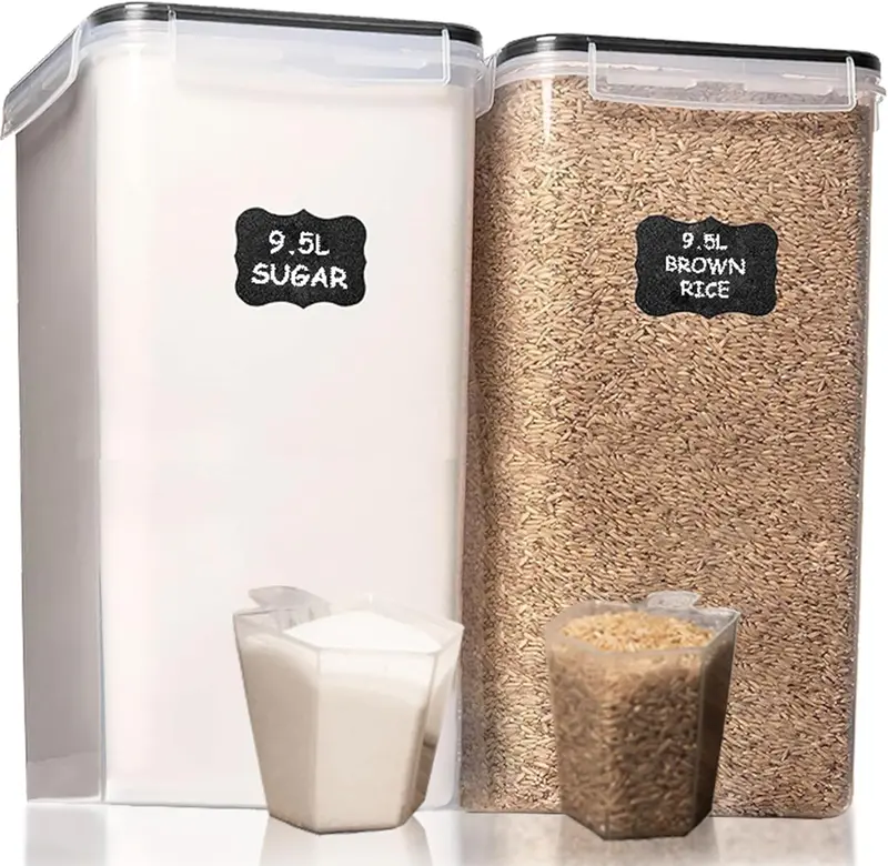 Shazo Extra-Large Bulk Food Storage Duo (9.5L / 321 Oz Total) 1