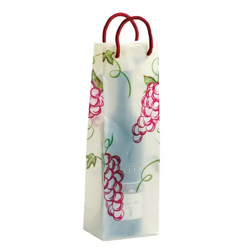Sheer Grapes Motif Wine Gift Bag (10-Pack) 1