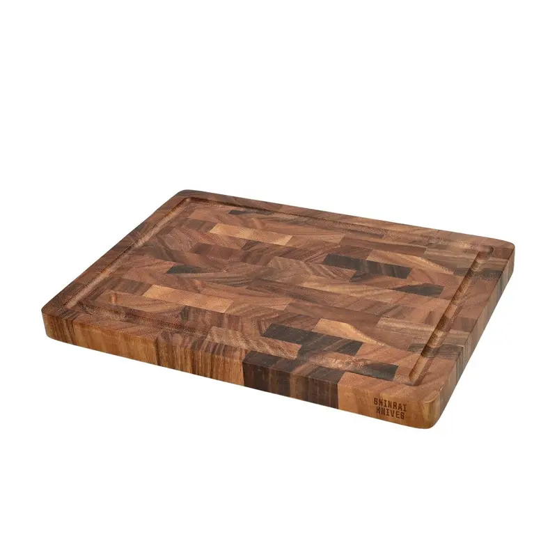 Shinrai Walnut End-Grain Cutting Board – 35 × 25 × 2.5 Cm Heavy-Duty Chef’S Surface 1