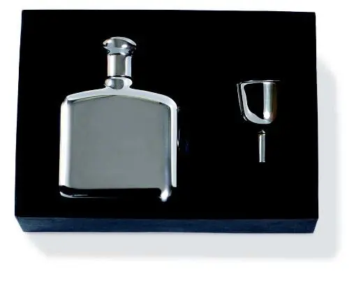 Squire'S Stainless Steel Flask Set (2 X 4.5 Oz) 1