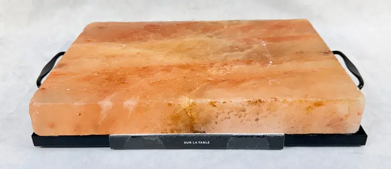 Sur La Table Himalayan Pink Salt Cooking Block With Tray – Natural Stone 1