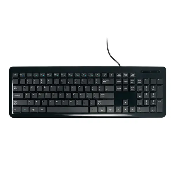 Targus Akb04Uk Slim Usb Keyboard – Black Internet & Multimedia Keypad 1