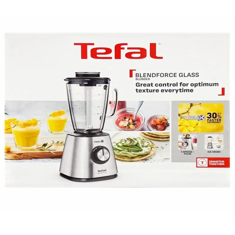 Tefal Bl439D Blendforce 2 Blender – 800W, 5-Speed + Pulse, Ice-Crushing Thermal Glass Jug (1.75L) 1