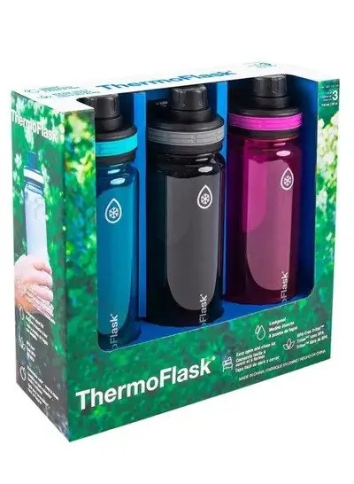 Thermoflask Tritan Water Bottle Trio – 710Ml Spill-Proof, Shatter-Resistant Bottles 2